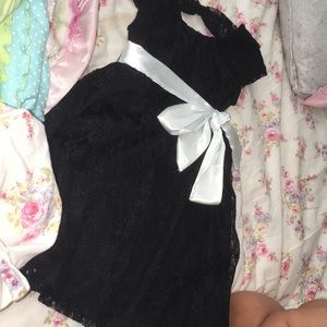 Black lace dress